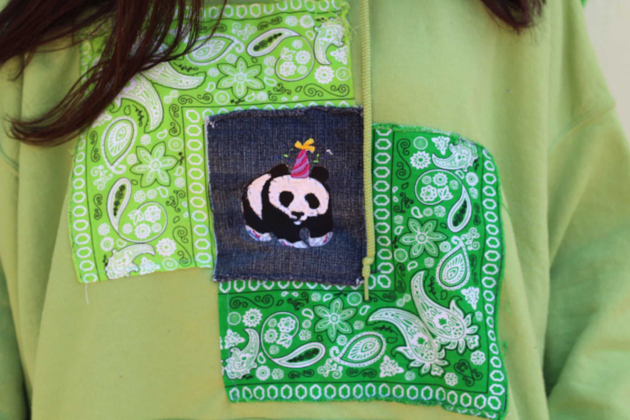 Panda bandana hoodie