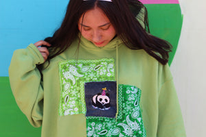 Panda bandana hoodie